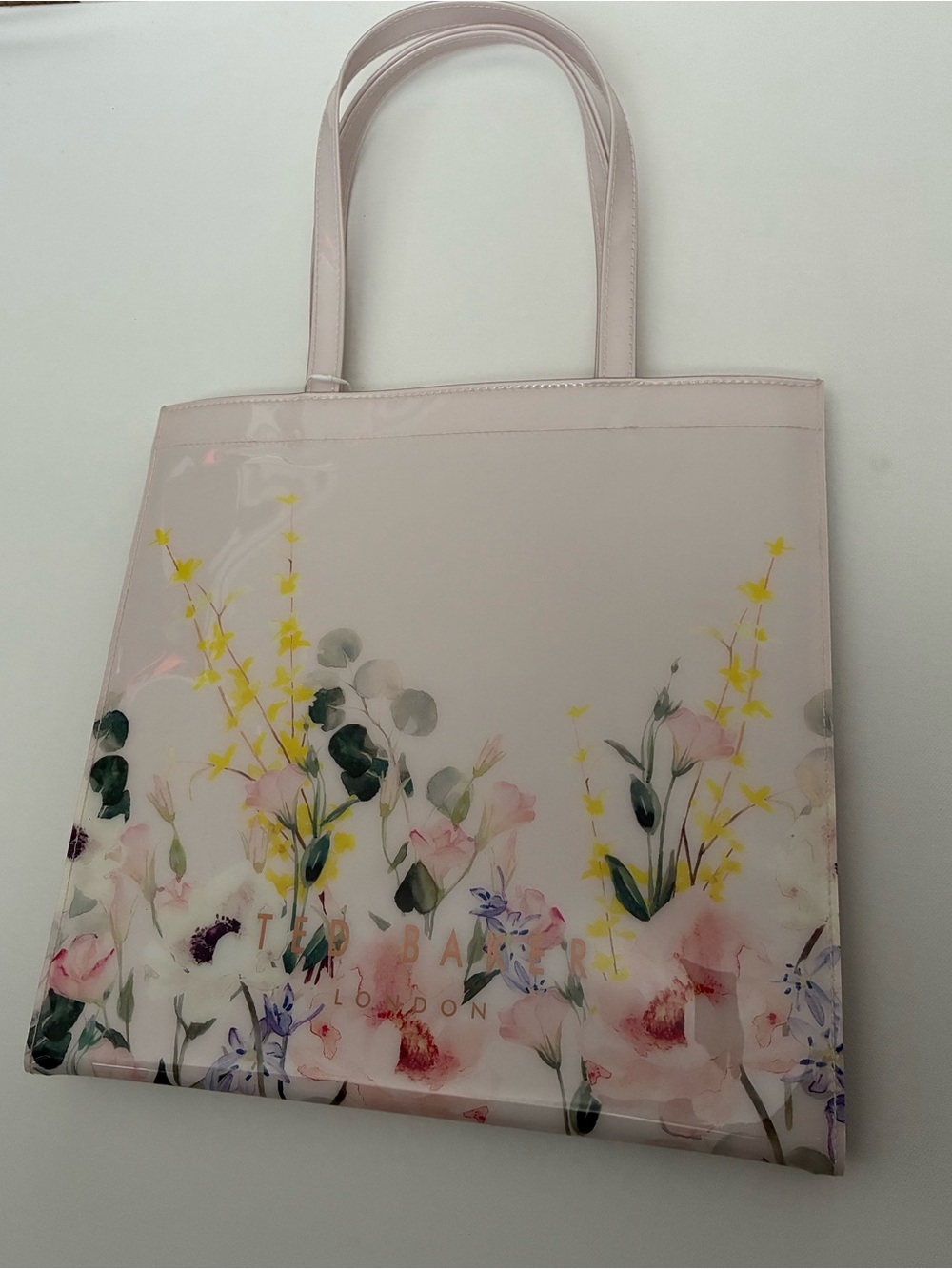 Ted Baker Albacon Large Elegant Floral Icon Tote Bag - Nude Pink Shopper